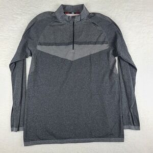 FILA Sport Sweater Mens XL Dark Gray‎ Running Fitted Performance Tech Golf